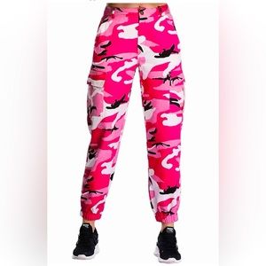 ZODLLS Camo Cargo Pants Elastic Waist Casual Women’s Size Medium